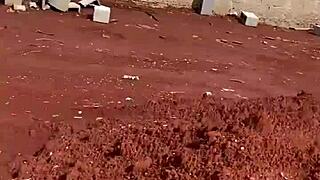 Hot street sex with schoolgirl and bricklayer in construction site