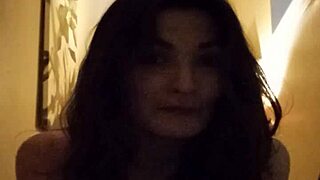 local teen deepthroats cock in pov