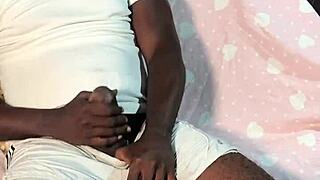 Intense feelings as bbc receives sloppy handjob.