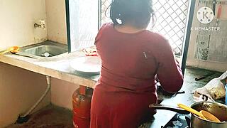 Indian Desi Bhabhi Fucks Hardcore Doggy Style with Big Ass and Monster Cock