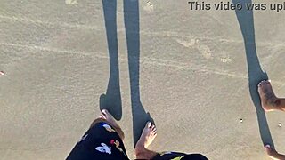 Latina pornstar fingering ass on beach, natural tits exposed, fetish fun with african amateurs in toilet area