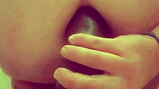 Mostevie rides big black cock as mistress records.