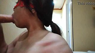 Asian Cumslut Sucks Cock with Toys!