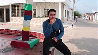 This sneaky thief banged a Latina with big natural tits in Spanish porn