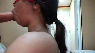 Asian Cumslut Sucks Cock with Toys!