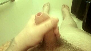 I love my shower time, stroking my hard cock for an intense solo wank. It feels so damn good!