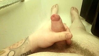 I love my shower time, stroking my hard cock for an intense solo wank. It feels so damn good!