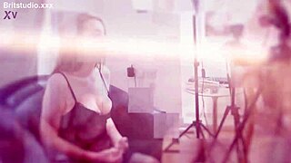 Ellie Shou GETS HER PUSSY EATEN and sucks older guy's cock