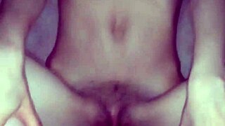 my submissive whore gives foot handjob