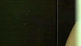 housewife loses control in the kitchen, flashing her natural tits wildly