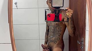 After Beach, Latina Blonde Enjoys Assfucking In Shower. Skinny Cowgirl Rides Old Interracial Cock For Cumshot.