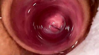 I'm zooming deep into Mia's tight creamy pussy.