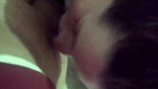 Before work, my tattooed Latina girlfriend slurps and licks my cock sloppy in her thong, sucking deep like a slut friend