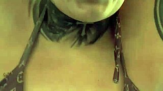 Gym workout leaves her dripping wet down her legs