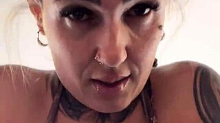 Gym workout leaves her dripping wet down her legs