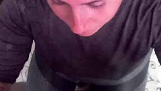 Before work, my tattooed Latina girlfriend slurps and licks my cock sloppy in her thong, sucking deep like a slut friend