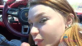 Hey Mazy Myers, amateur babe, wanna drive? Let’s play with pussy and suck cock in the car!