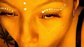 Colombian Teases Dildo in Steamy Shower