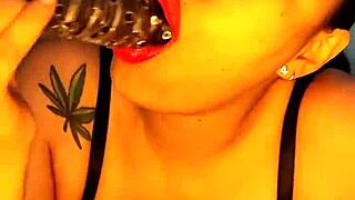 Colombian Teases Dildo in Steamy Shower