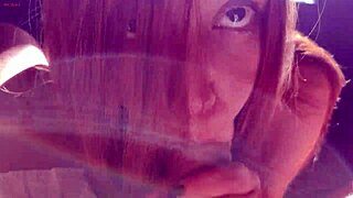 Intense Deepthroat Blowjob with Monster Cock on Sunny Afternoon