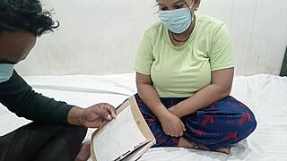 female student seduces teacher with big natural tits at home