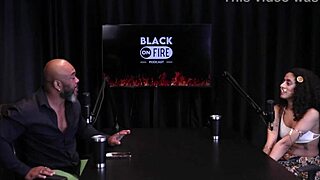 Gorgeous Bibi Hourani Plays Submissive in Interracial Handjob Game on Sheer Red