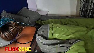 Ebony Babe Gets Fucked Hard in Close-Up Action