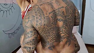 I caught those two hot girls getting made up and shoved the brush in their asses.