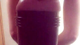 Gazzadomm Fucks Fleshlight Toy