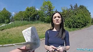 Public Agent’s Sexy Ass Rides Huge Cock in Open Spot