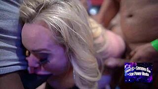 Katrina Thicc pays casino debt with raw black gangbang action. Her ass takes every monster cock.