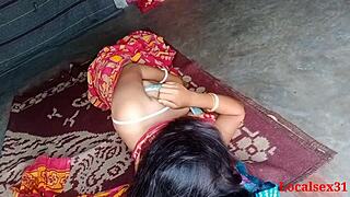 Desi Housewife Hardcore Sex in Saree at Ranch