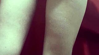 Petite 18+ Amateur with Big Ass Performing Anal Massage and Masturbation Solo