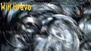 Two FRIENDS caught me on GRINDR, SUCKED one while the other FUCKED my ASS bareback