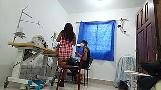 whore calls boyfriend to fuck at work, says she fucks the boss too 😈