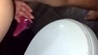 Bathroom encounter with stepbrother at home