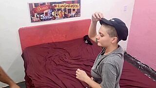 My friend shares his tight pink pussy with me