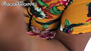 Beautiful Black Masseuse's Pussy Cums from Friend's Fingers in Homemade Scene