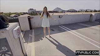 public anal solo flashing panties 😏