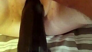 First Time BBC Dildo on Fucking Machine, Wow!