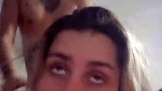 latina blonde bent over in homemade amateur setting