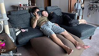 How does this japanese college girl keep cumming with fingering?