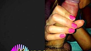 Karen sucks cock with tongue in amateur blowjob