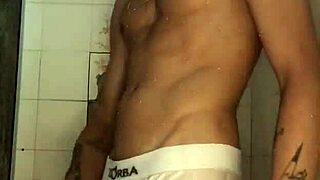 Wanna watch this thick-dick newbie jerk off in the shower?