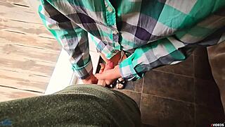 yo, stepsister made stepbrother cum fast in her tight panties outdoors