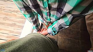 yo, stepsister made stepbrother cum fast in her tight panties outdoors