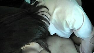 japanese amateur girlfriend moans loud during intense car session with her boyfriend.