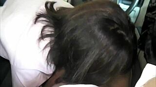 japanese amateur girlfriend moans loud during intense car session with her boyfriend.