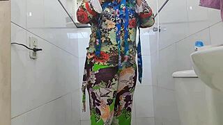 Desi Village Girl Takes Hot Bath For First Time Awaiting Her Master!