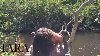 latina natural has outdoor sex with bbc